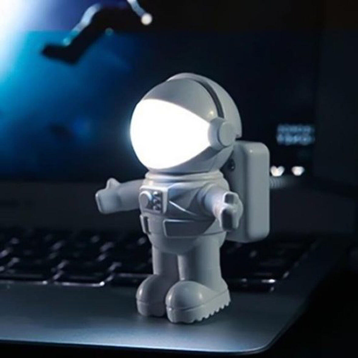 Gece Lambası - Usb Astronot Figürlü