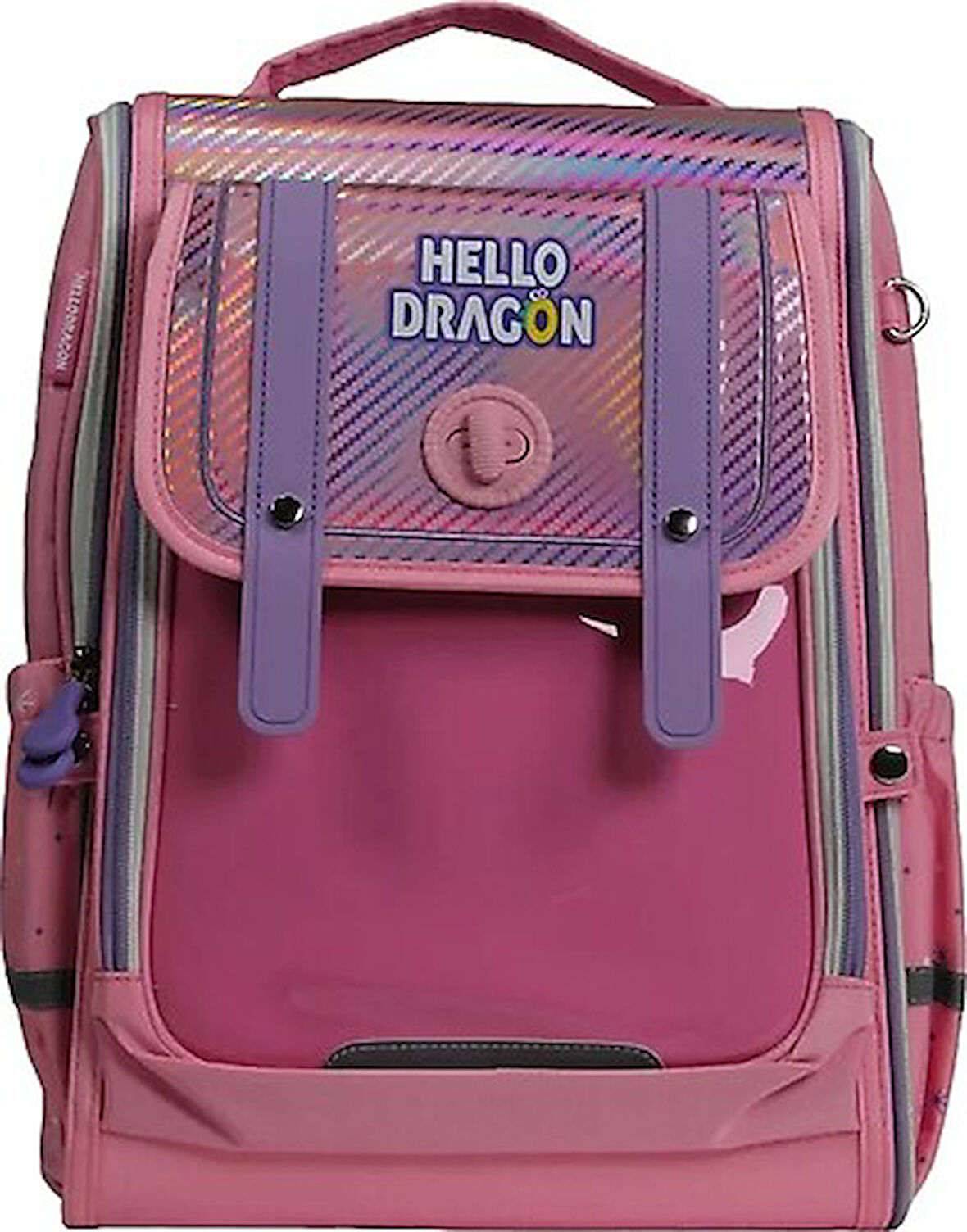 Hello Dragon Okul Çantası Model 1 Pink