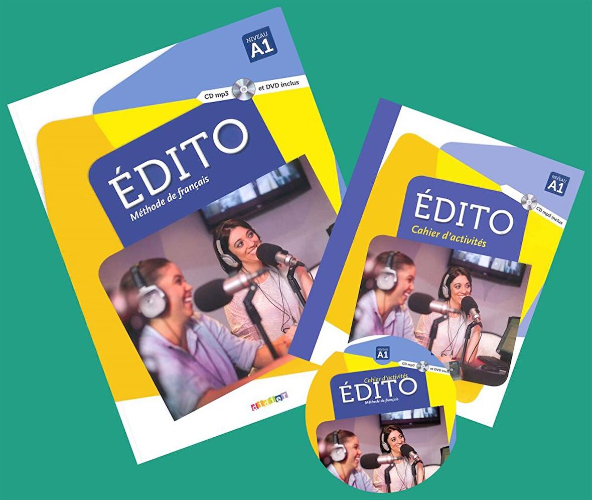 Edito A1 Niveau Méthode de français Livre + Cahier d'exercices + DVD  (2016-2020)
