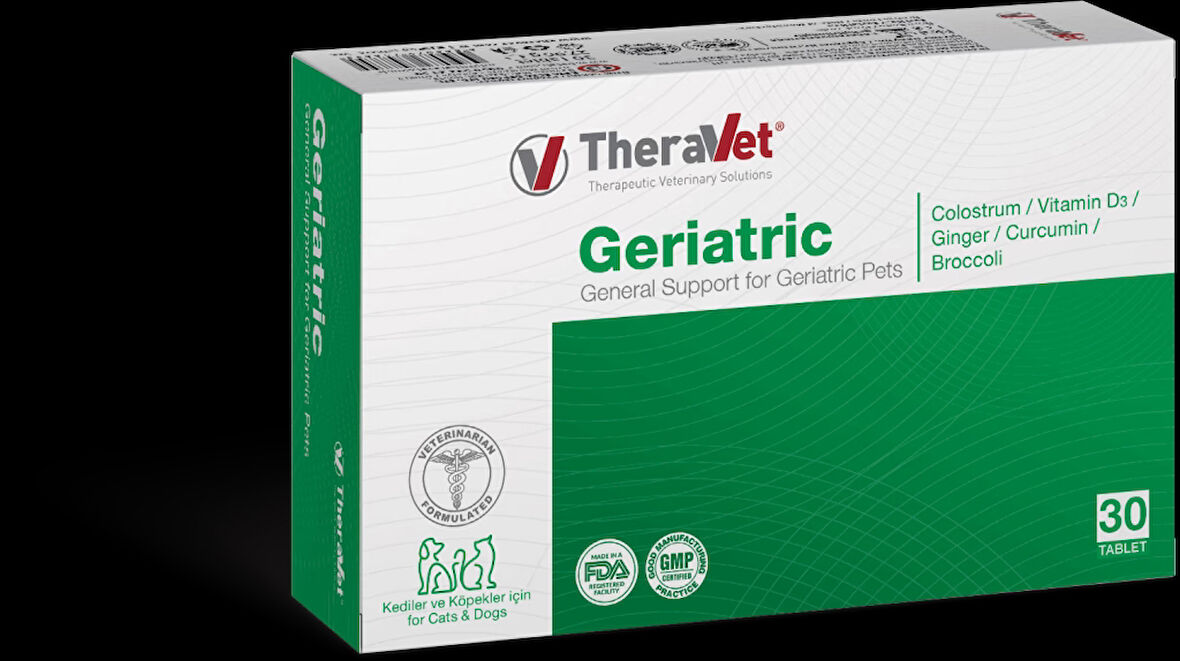 Theravet Geriatric Kediler ve Köpekler için 30 Tablet