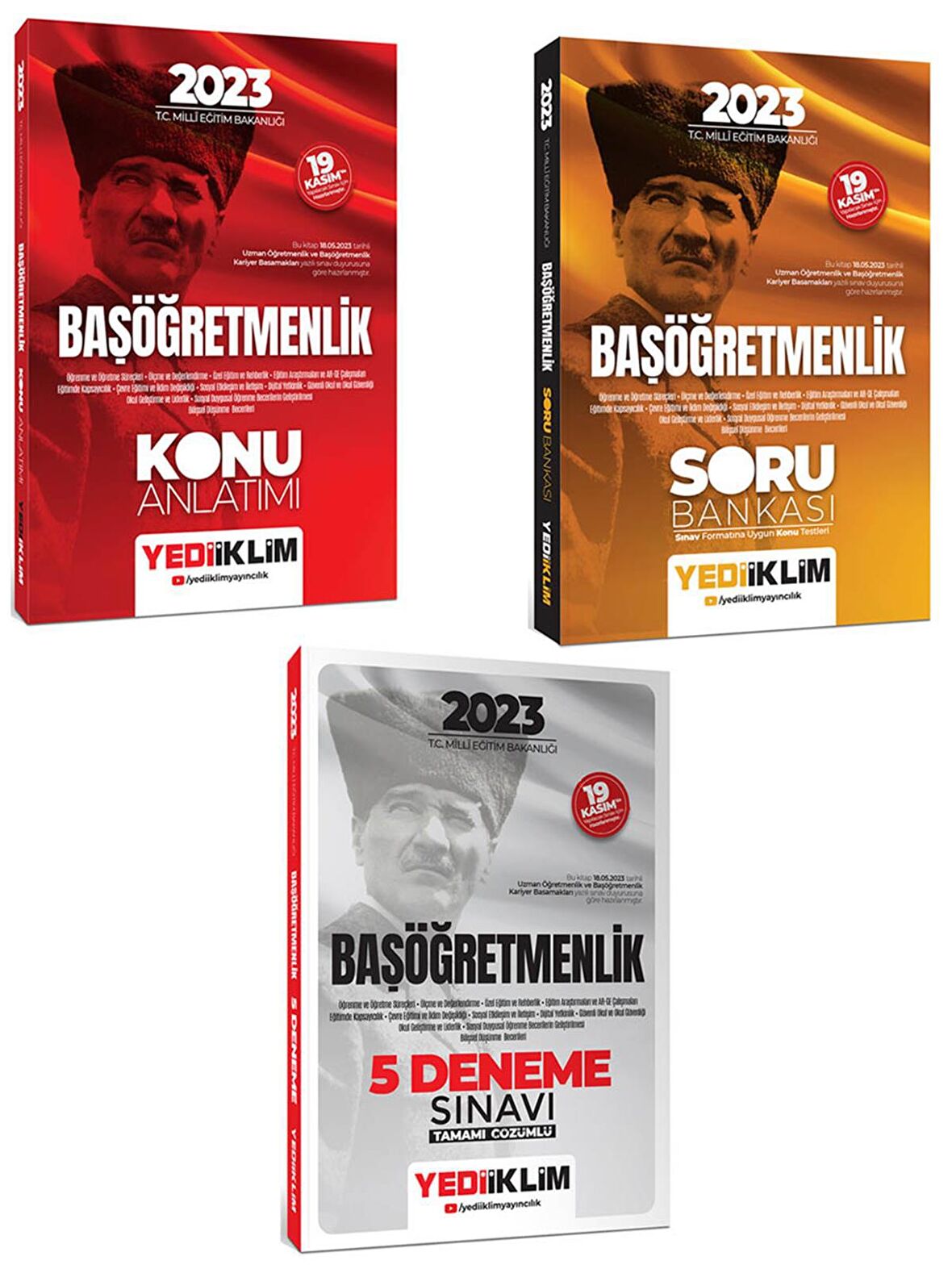 2023 T.C. Millî Eğitim Bakanlığı Başöğretmenlik Konu-Soru-Deneme Seti