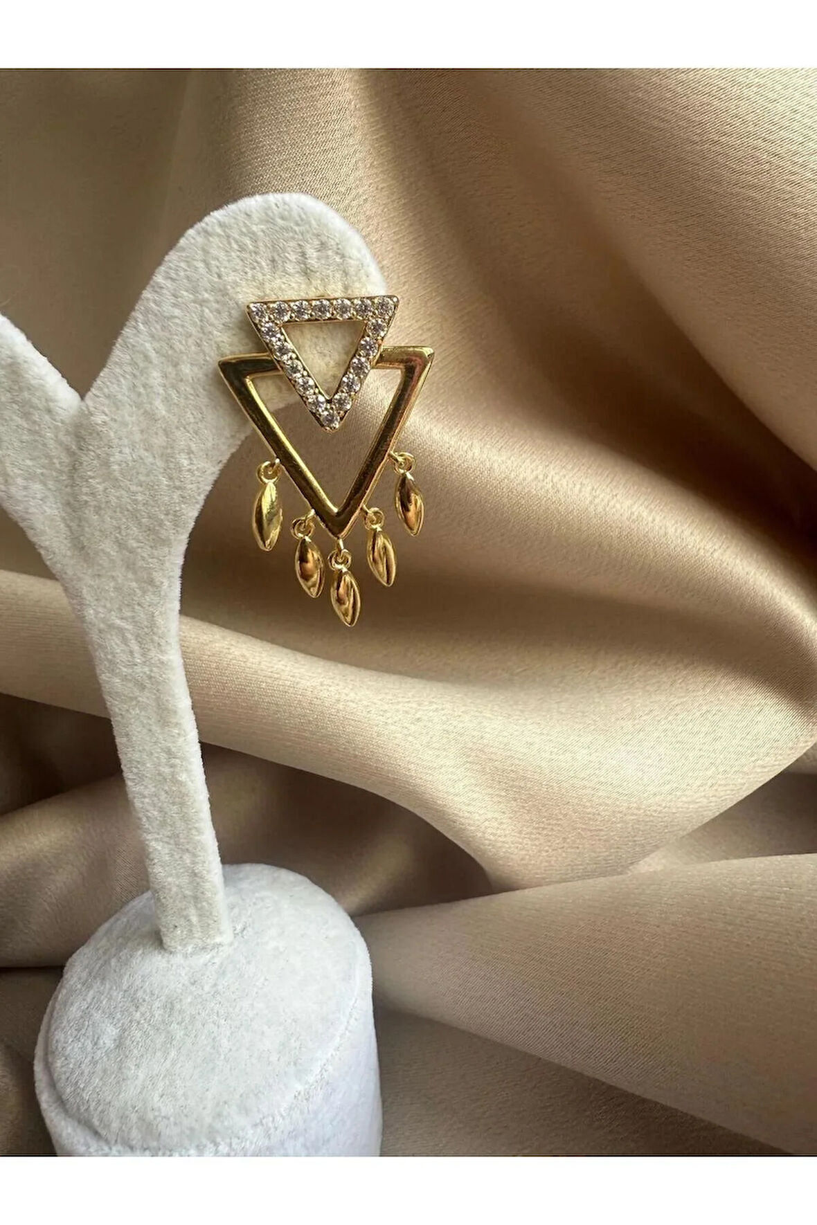 İç İçe Üçgen Küpe