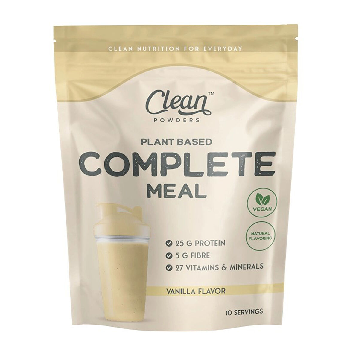 Clean Powders Plant Based Complete Meal 600 Gr Vanilya