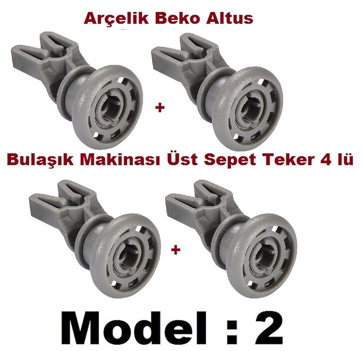 4 lü Arçelik Üst Sepet Teker Bulaşık Makinesi Üst Sepet Tekeri