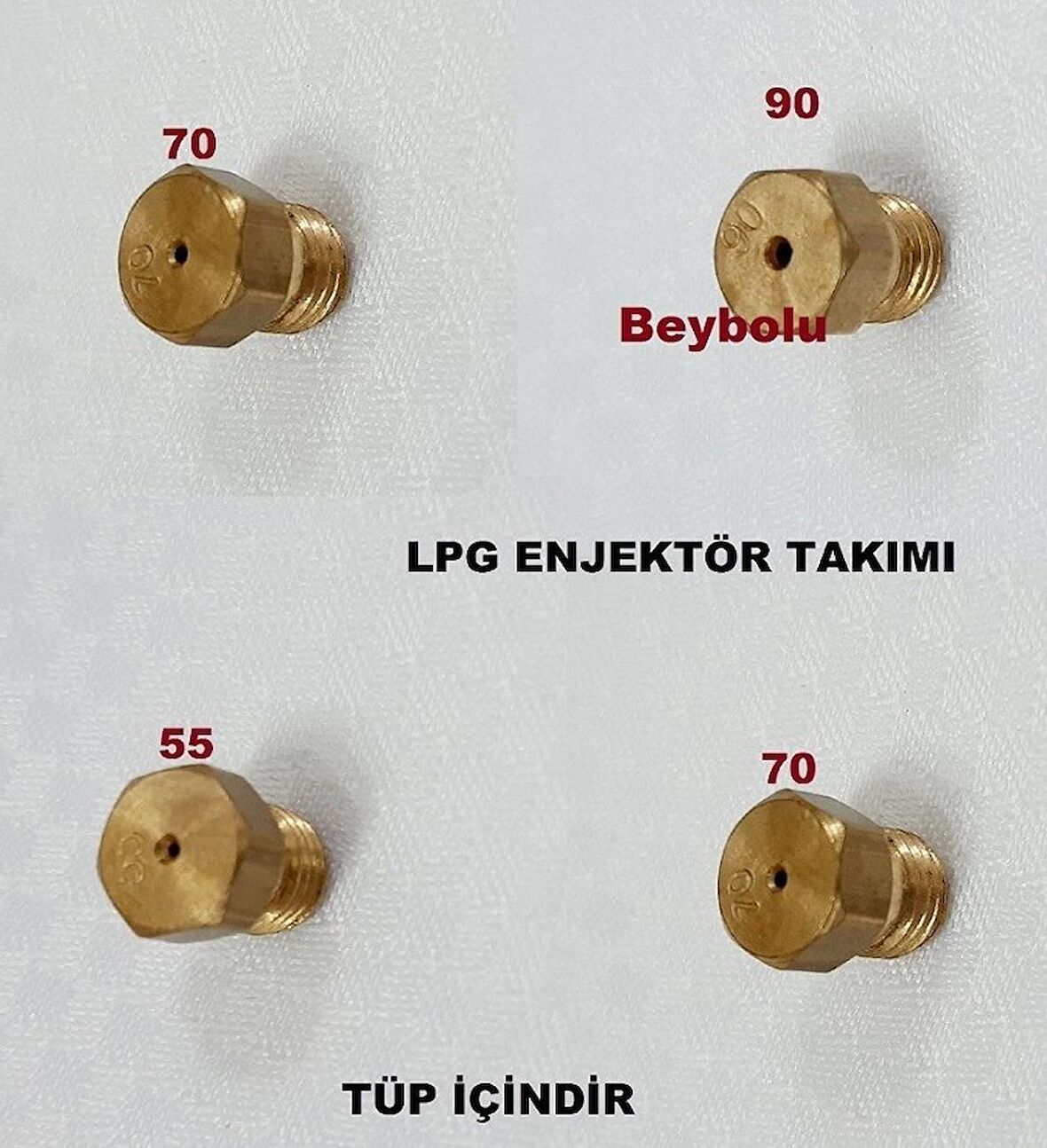 Altus Ocak LPG TÜP Dönüşüm Enjektör Memeleri Takım , 7 MM