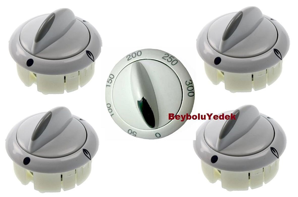 Beko Geniş Düğme Takım , Fırın Ocak Düğme 5 Li Takım Gaz Mili