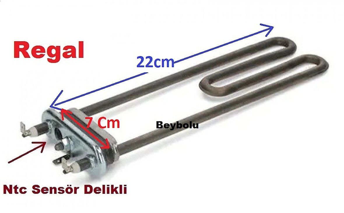 Regal Rezistans, Çamaşır Makinesi Rezistansı Sensör Ntc yuvalı