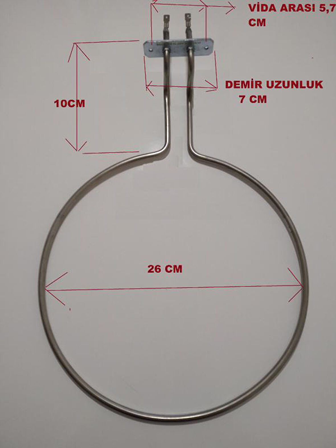 Fırın Rezistans Ördek Kafa İnce Rezistansı , 550 WATT - ÇAP 26 CM
