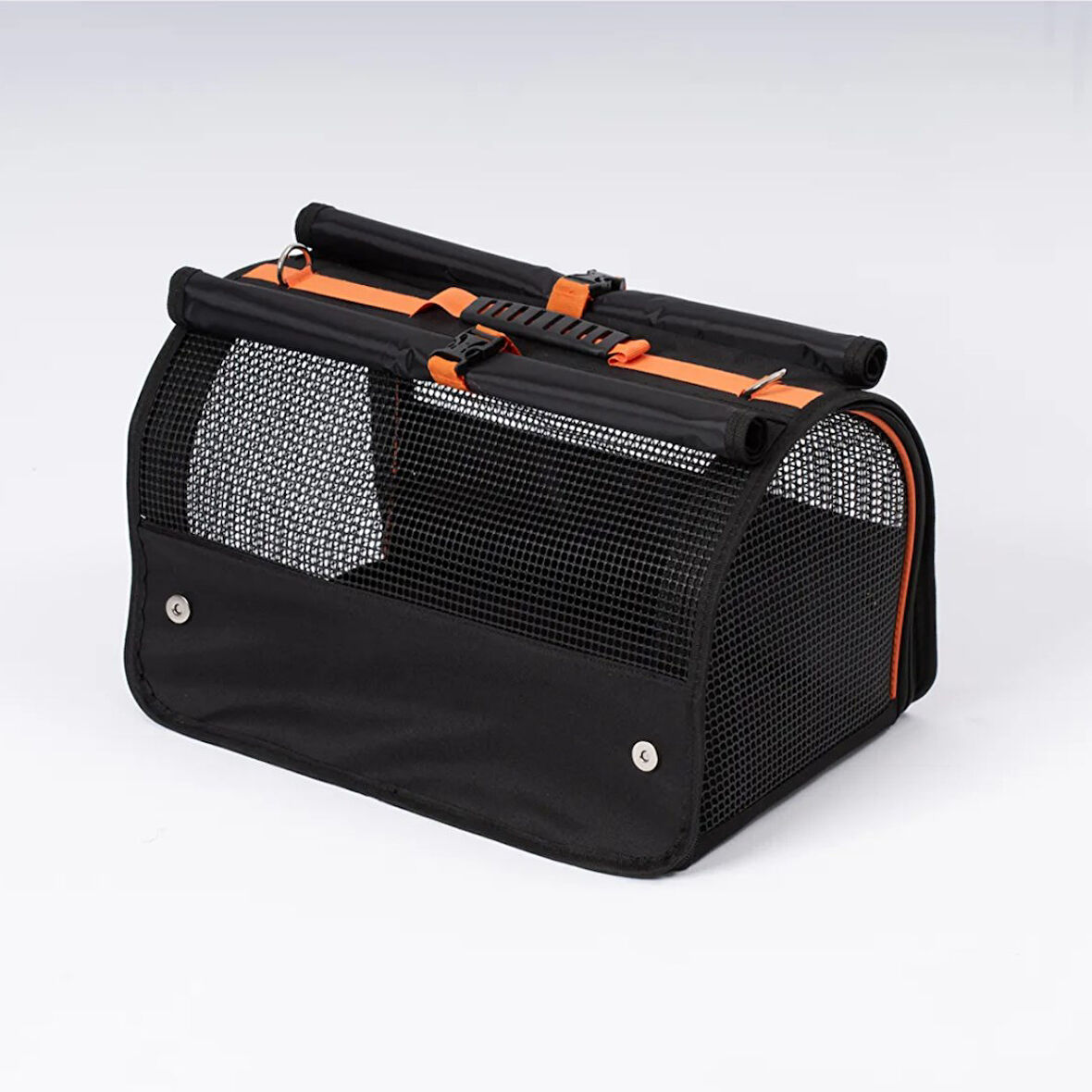 Reyo Brave Paws Flybag Plastik Yırtılmaz Fileli Kedi Ve Köpek Taşıma Çantası Seyahat Çantası Siyah 4