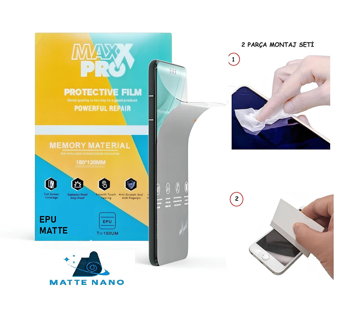P SMART 2021 NANO Ekran Koruyucu Esnek ULTRA İnce - MAXXPRO - MAT