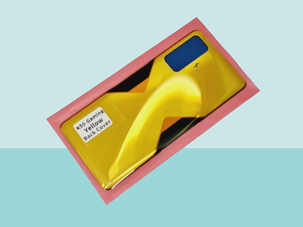 Tkgz - Xiaomi Redmi K50 Gaming Arka Kapak Batarya Kapağı - SARI