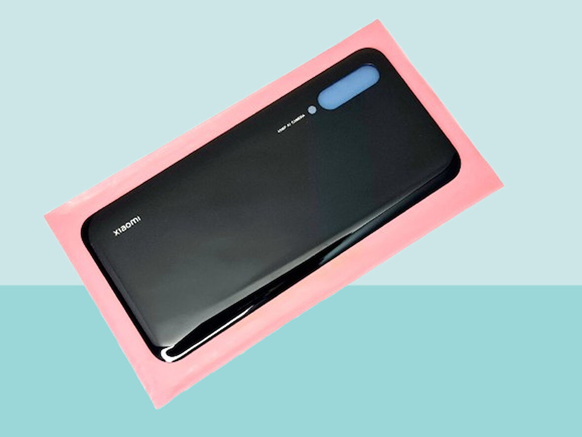 Tkgz - Xiaomi Mi 9 LİTE Arka Kapak Batarya Kapağı - SİYAH