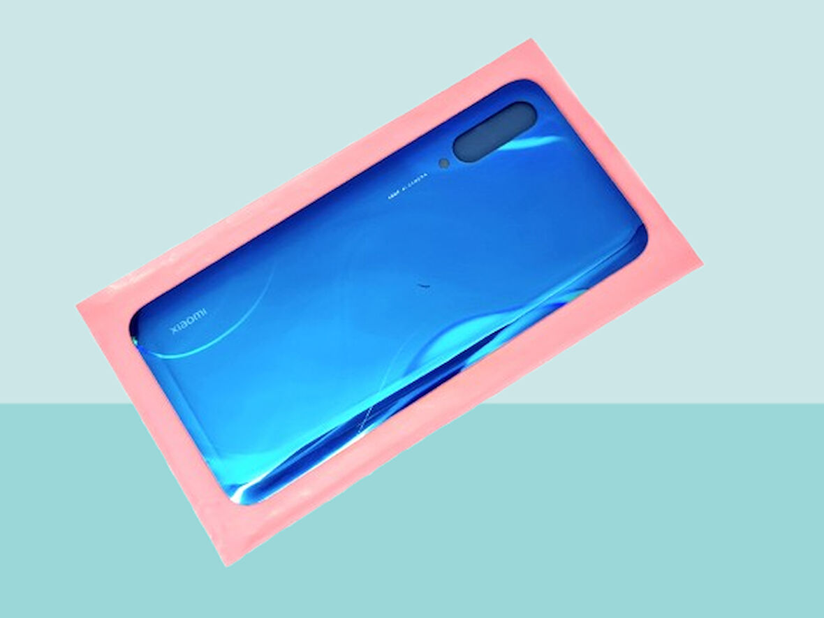 Tkgz - Xiaomi Mi 9 LİTE Arka Kapak Batarya Kapağı - MAVİ