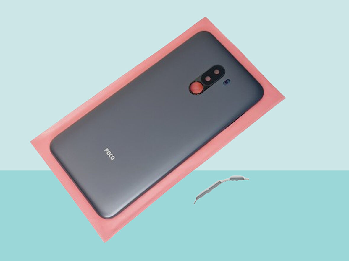 Tkgz - Xiaomi POCO F1 FULL KASA Arka Kapak Batarya Kapağı - FÜME