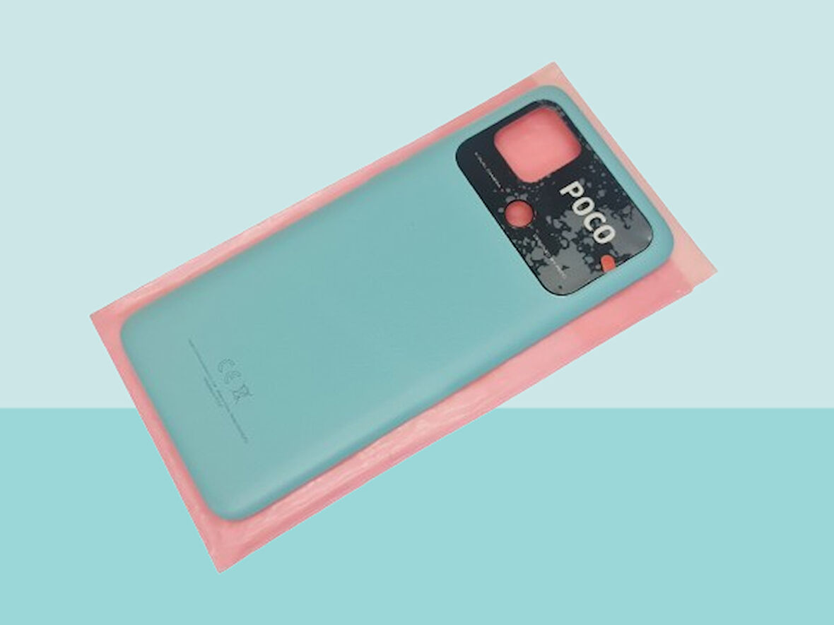 Tkgz - Xiaomi POCO C40 FULL KASA Arka Kapak Batarya Kapağı - MAVİ