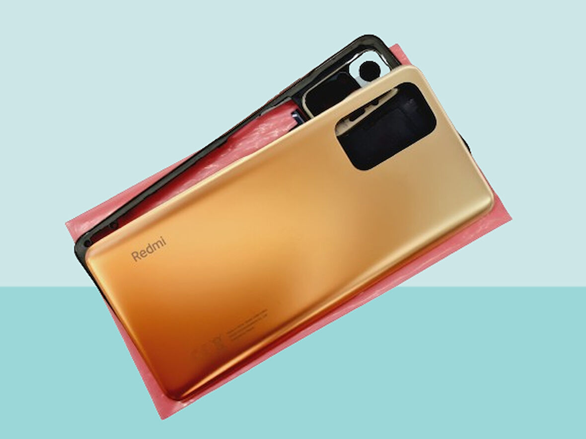 Tkgz - Xiaomi Redmi NOTE 10 PRO (4G) FULL KASA Arka Kapak Batarya Kapağı - GOLD