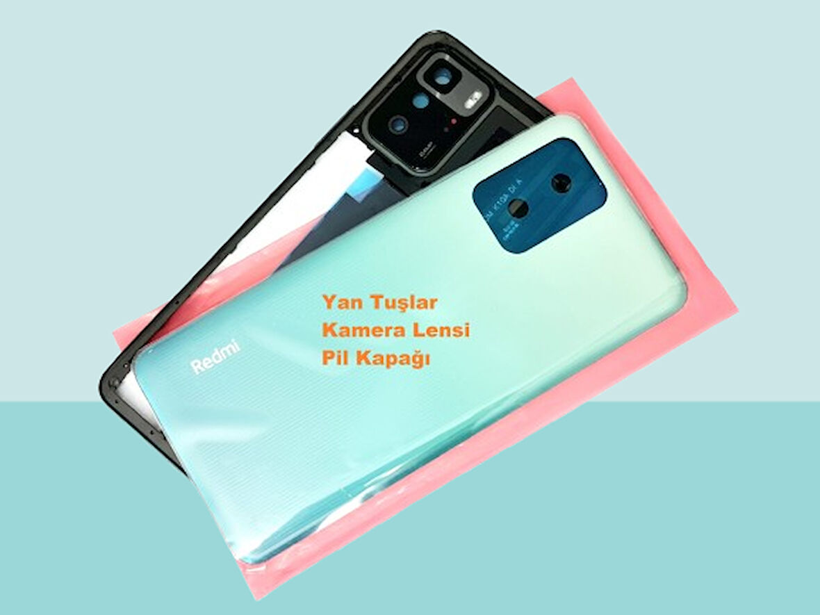 Tkgz - Xiaomi Redmi NOTE 10 PRO (5G) FULL KASA Arka Kapak Batarya Kapağı - MAVİ