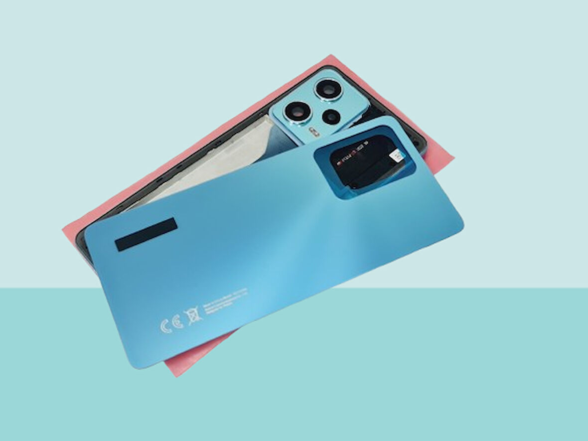 Tkgz - Xiaomi Redmi NOTE 12 PRO  - 5G -  FULL KASA Arka Kapak Batarya Kapağı - MAVİ