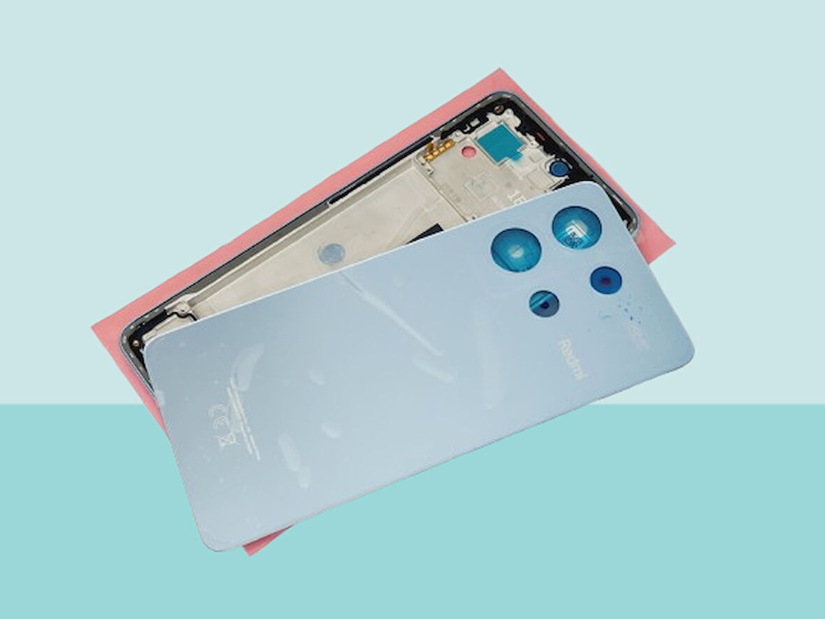 Tkgz - Xiaomi Redmi NOTE 13 - 4G -  FULL KASA Arka Kapak Batarya Kapağı - MAVİ