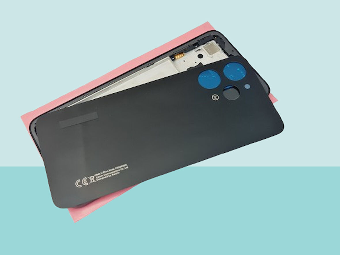 Tkgz - Xiaomi Redmi 12 -4G-  FULL KASA Arka Kapak Batarya Kapağı - SİYAH