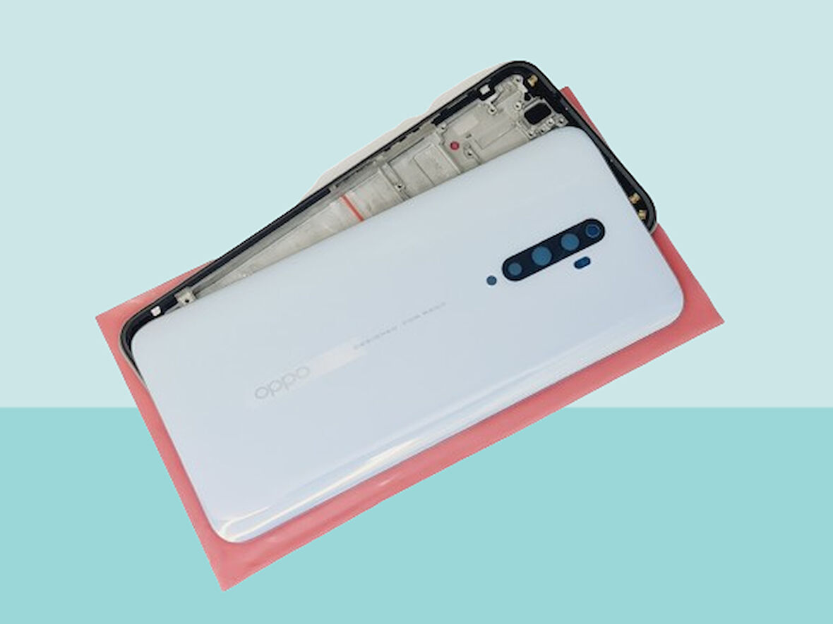 Tkgz - Oppo RENO 2Z FULL KASA Arka Kapak Batarya Kapağı - BEYAZ