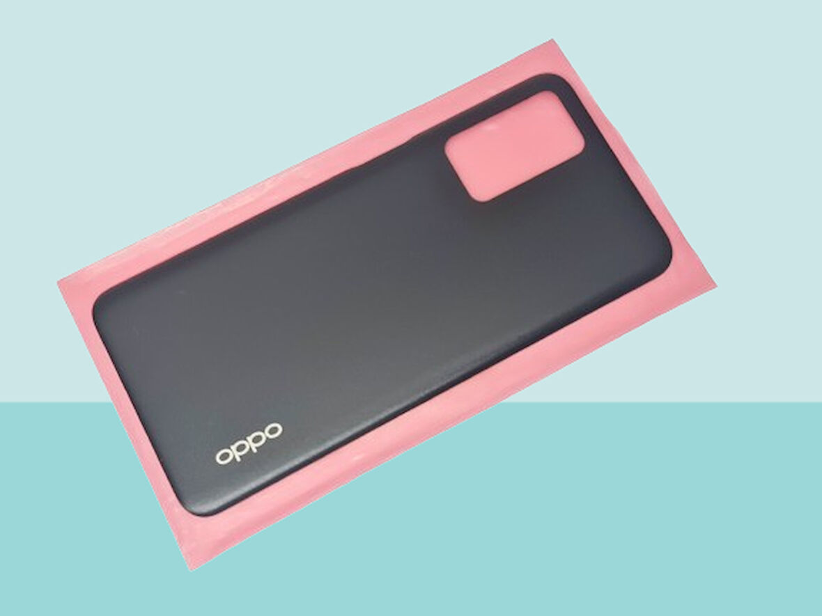 Tkgz - Oppo A55 Arka Pil Batarya Kapağı - SİYAH
