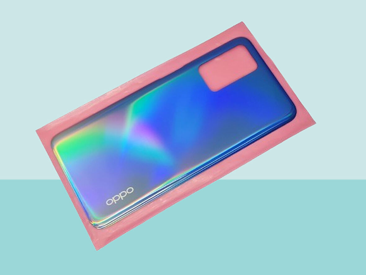 Tkgz - Oppo A55 Arka Pil Batarya Kapağı - MAVİ