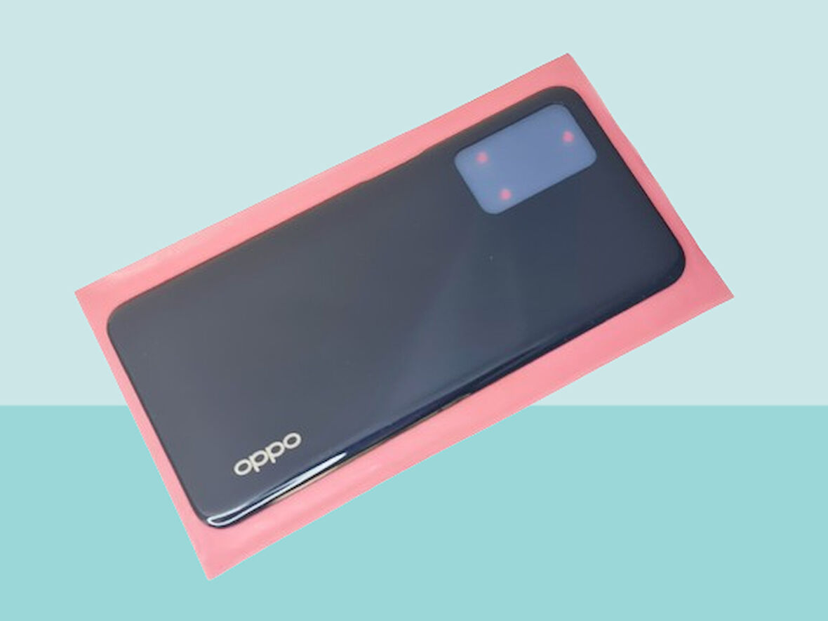 Tkgz - Oppo A16 Arka Pil Batarya Kapağı - SİYAH