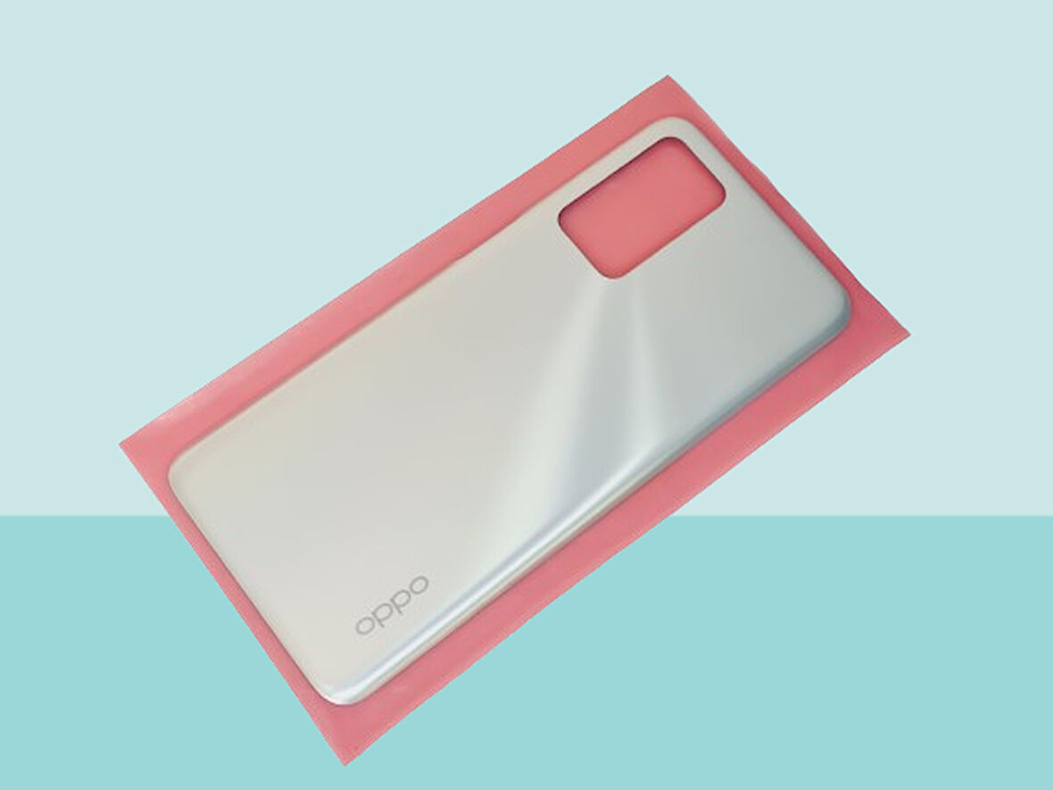 Tkgz - Oppo A16 Arka Pil Batarya Kapağı - GRİ