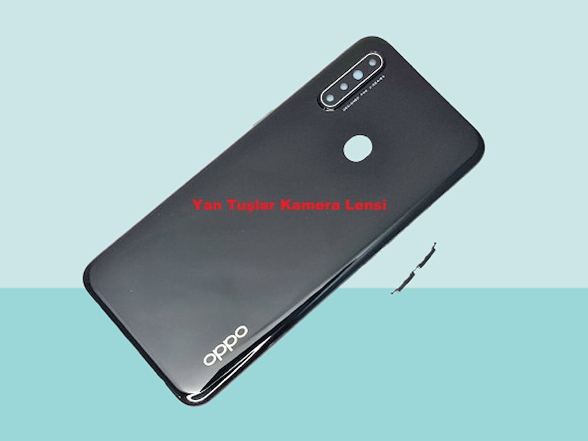 Tkgz - Oppo A31 FULL KASA Arka Kapak Batarya Kapağı - SİYAH