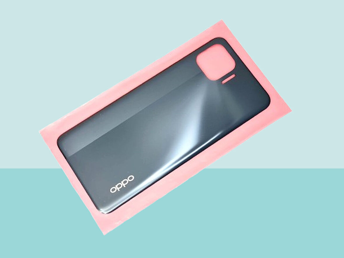 Tkgz - Oppo Reno 4 Lite Arka Kapak Batarya Kapağı - SİYAH