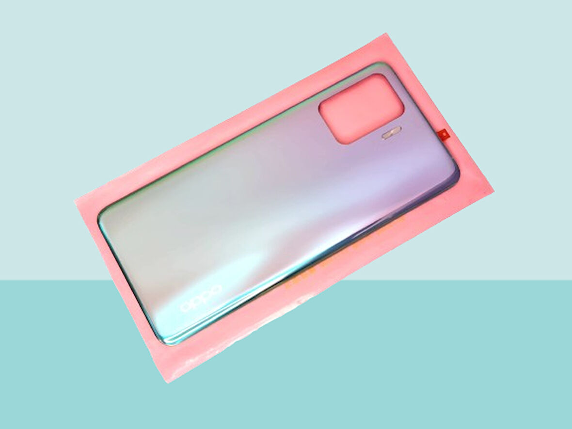 Tkgz - Oppo Reno 5 Lite Arka Kapak Batarya Kapağı - MAVİ