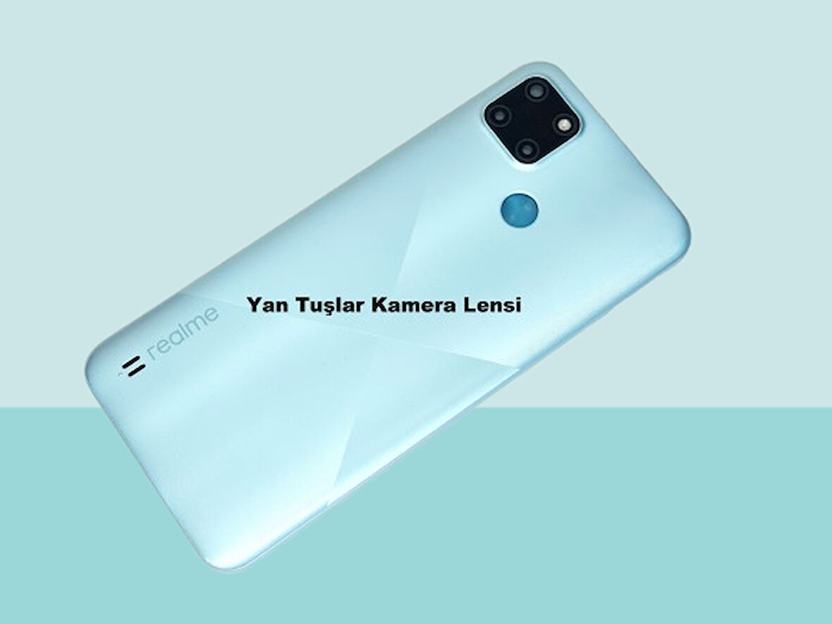 Tkgz - Oppo C21Y FULL KASA Arka Kapak Batarya Kapağı - MAVİi