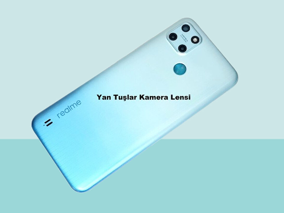 Tkgz - Oppo C25Y FULL KASA Arka Kapak Batarya Kapağı - ACIK MAVİ