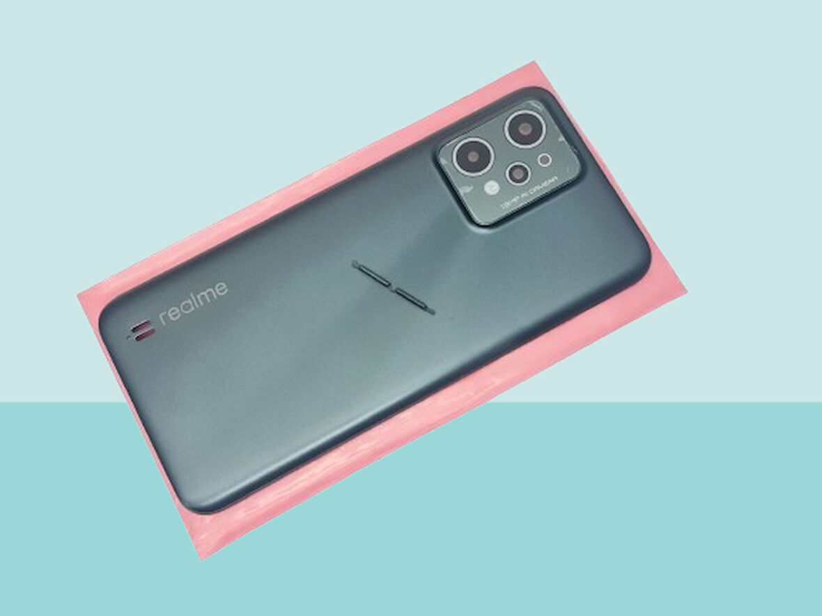 Tkgz - Oppo Realme C31 FULL KASA Arka Kapak Batarya Kapağı - SİYAH