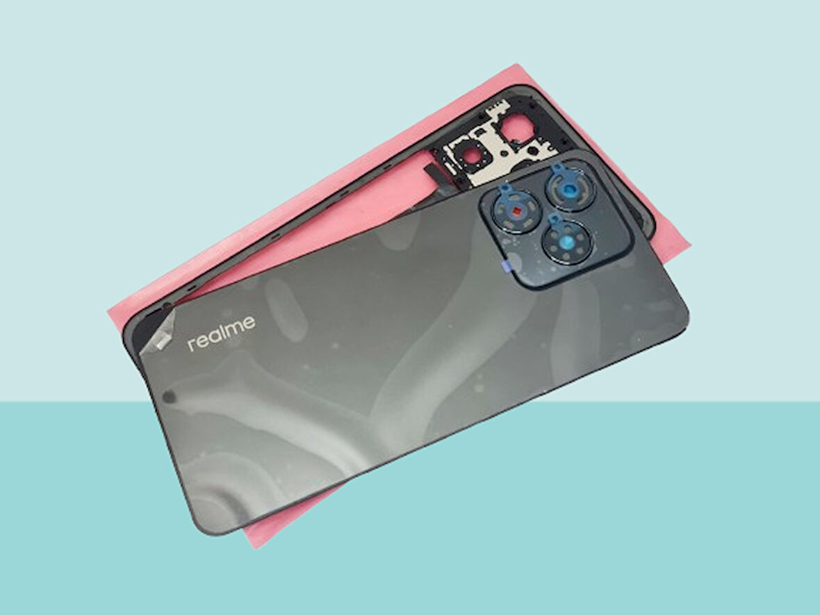 Tkgz - Oppo Realme C53 FULL KASA Arka Kapak Batarya Kapağı - SİYAH