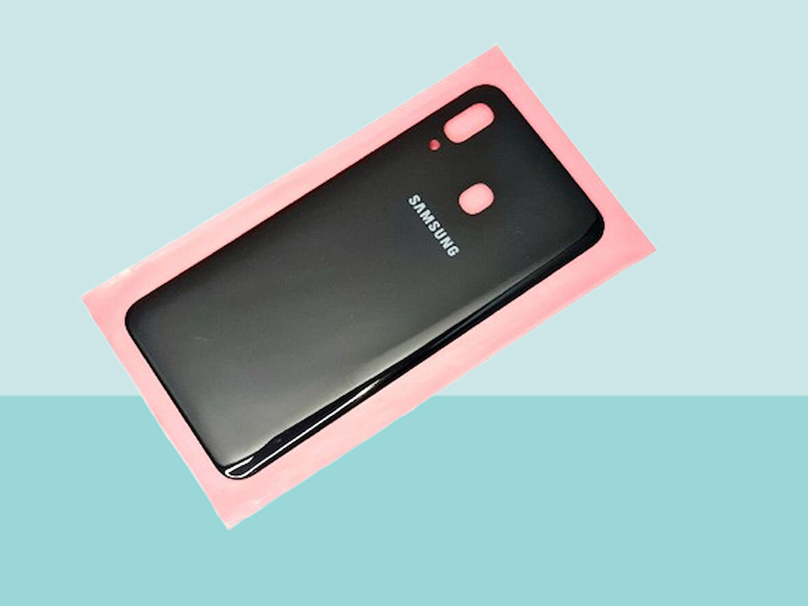 Tkgz - Samsung Galaxy A20 A205 Arka Kapak Batarya Kapağı - SİYAH