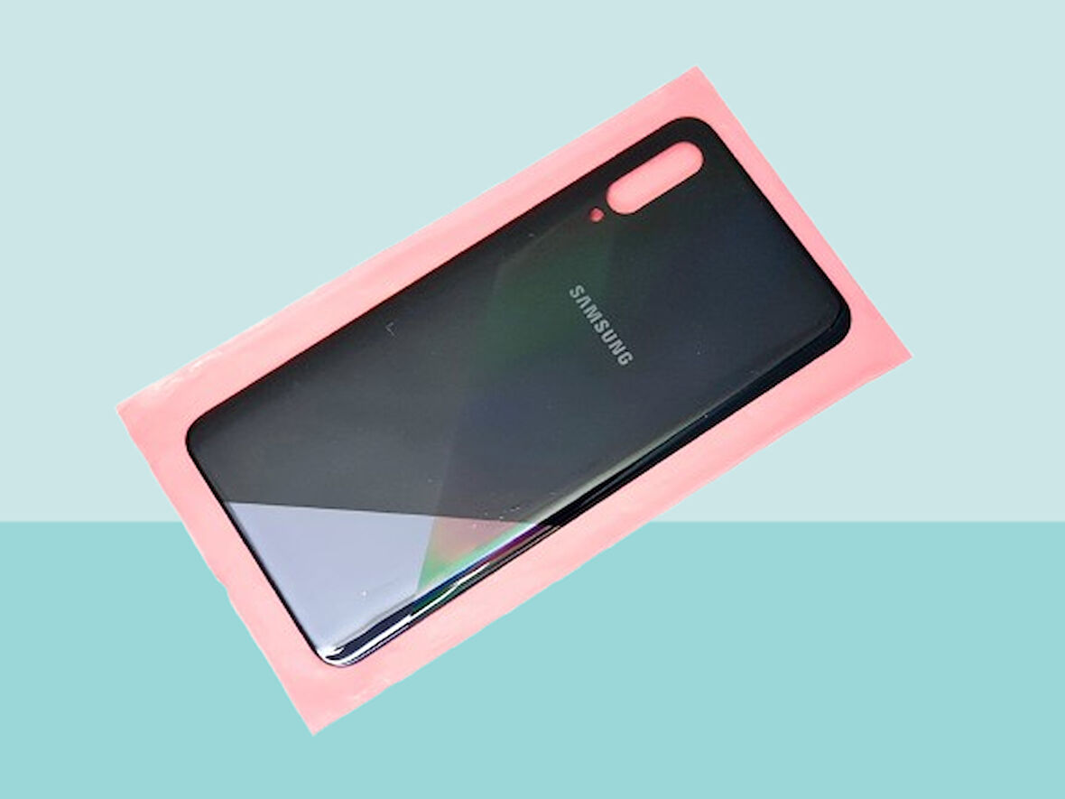 Tkgz - Samsung Galaxy A30S A307 Arka Kapak Batarya Kapağı - SİYAH