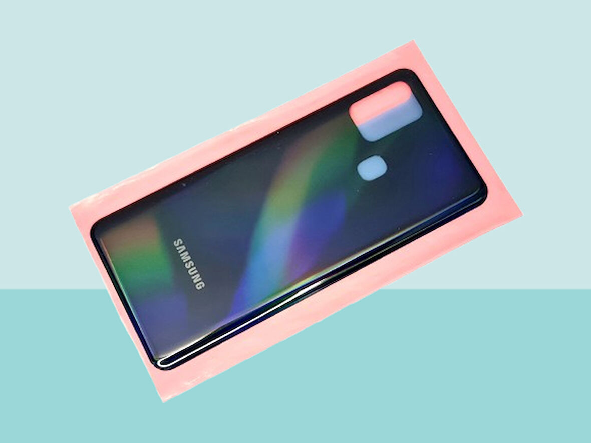 Tkgz - Samsung Galaxy A31 A315 Arka Kapak Batarya Kapağı - SİYAH
