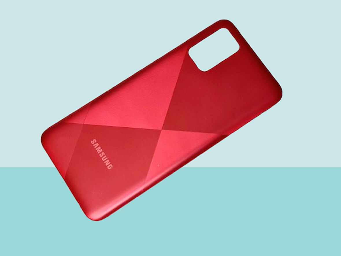 Tkgz - Samsung Galaxy A02S FULL KASA Arka Kapak Batarya Kapağı - KIRMIZI