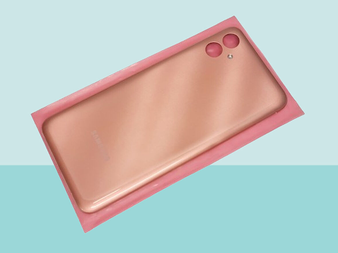 Tkgz - Samsung Galaxy A04E FULL KASA Arka Kapak Batarya Kapağı - GOLD