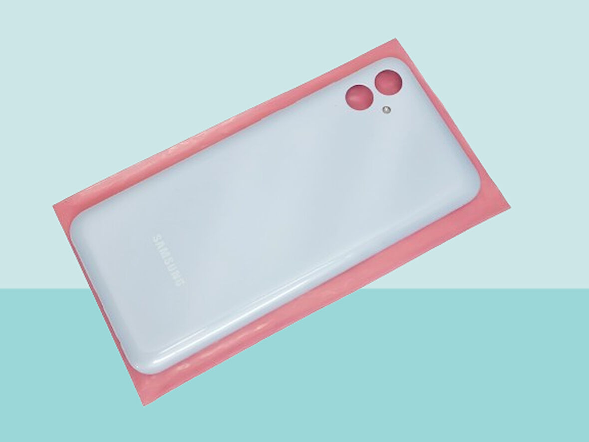 Tkgz - Samsung Galaxy A04E FULL KASA Arka Kapak Batarya Kapağı - MAVİ