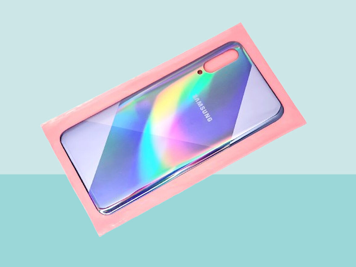 Tkgz - Samsung Galaxy A50S A507 Arka Kapak Batarya Kapağı - MAVİ