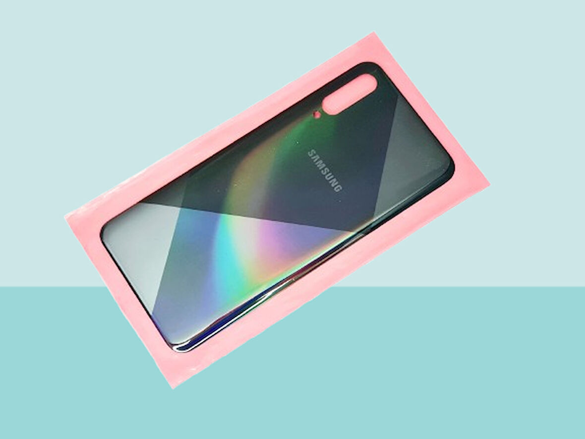 Tkgz - Samsung Galaxy A50S A507 Arka Kapak Batarya Kapağı - SİYAH