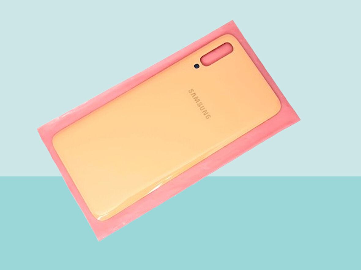 Tkgz - Samsung Galaxy A70 A 705 Arka Kapak Batarya Kapağı - TURUNCU