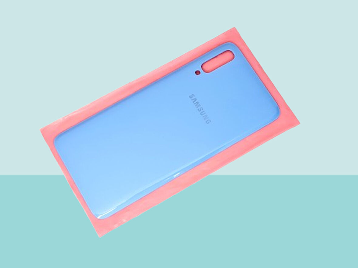 Tkgz - Samsung Galaxy A70 A 705 Arka Kapak Batarya Kapağı - MAVİ