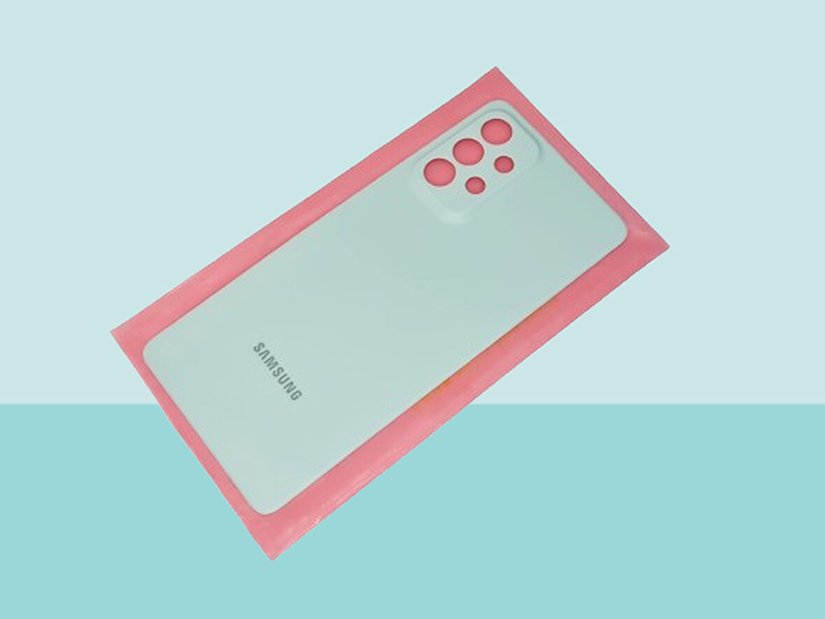 Tkgz - Samsung Galaxy A73 Arka Kapak Batarya Kapağı - MAVİ