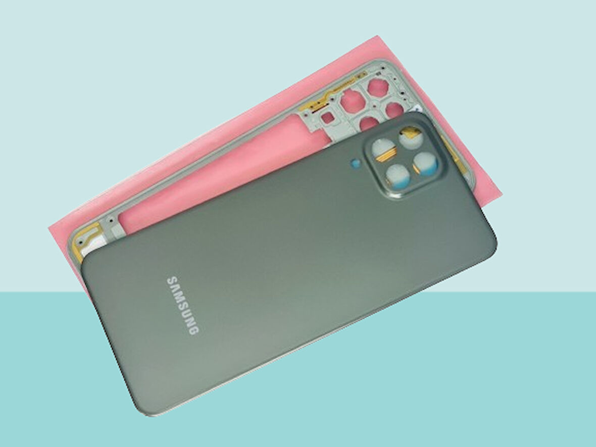 Tkgz - Samsung Galaxy M33 FULL KASA Arka Kapak Batarya Kapağı - YEŞİL