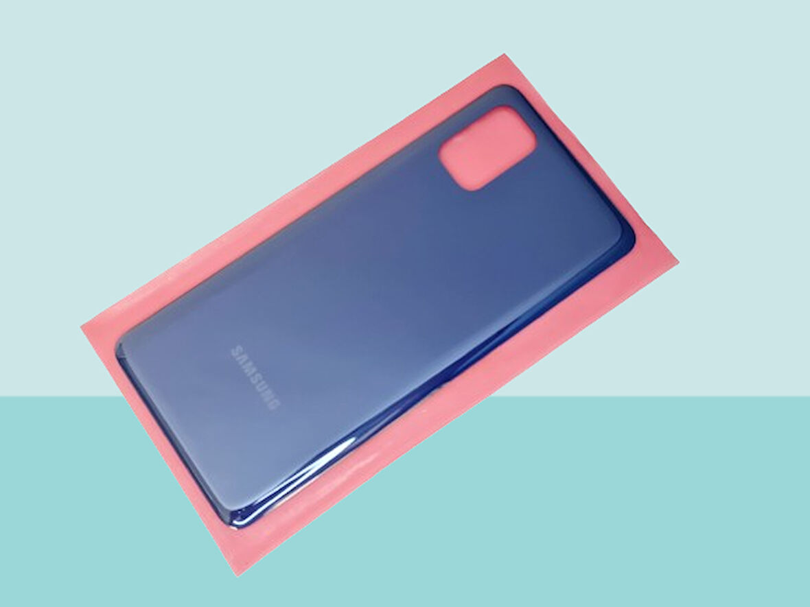 Tkgz - Samsung Galaxy M51 Arka Kapak Batarya Kapağı - MAVİ