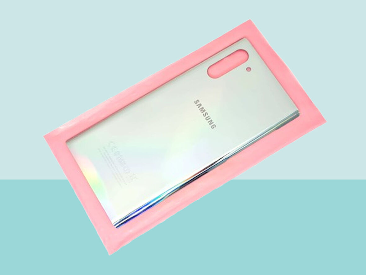 Tkgz - Samsung Galaxy NOTE 10 Arka Kapak Batarya Kapağı -  GRİ